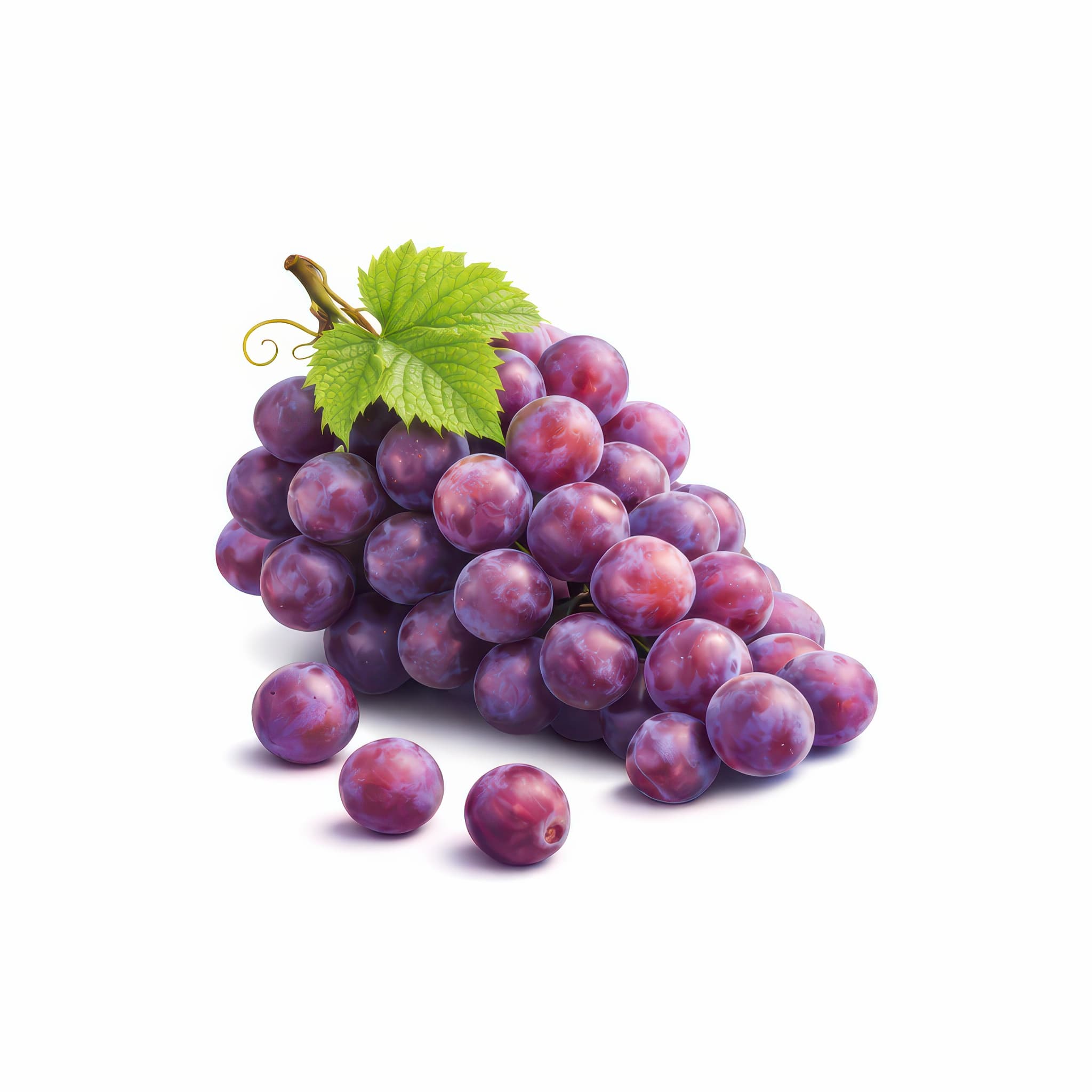 Lush Crimson Grape Cluster Stock Asset