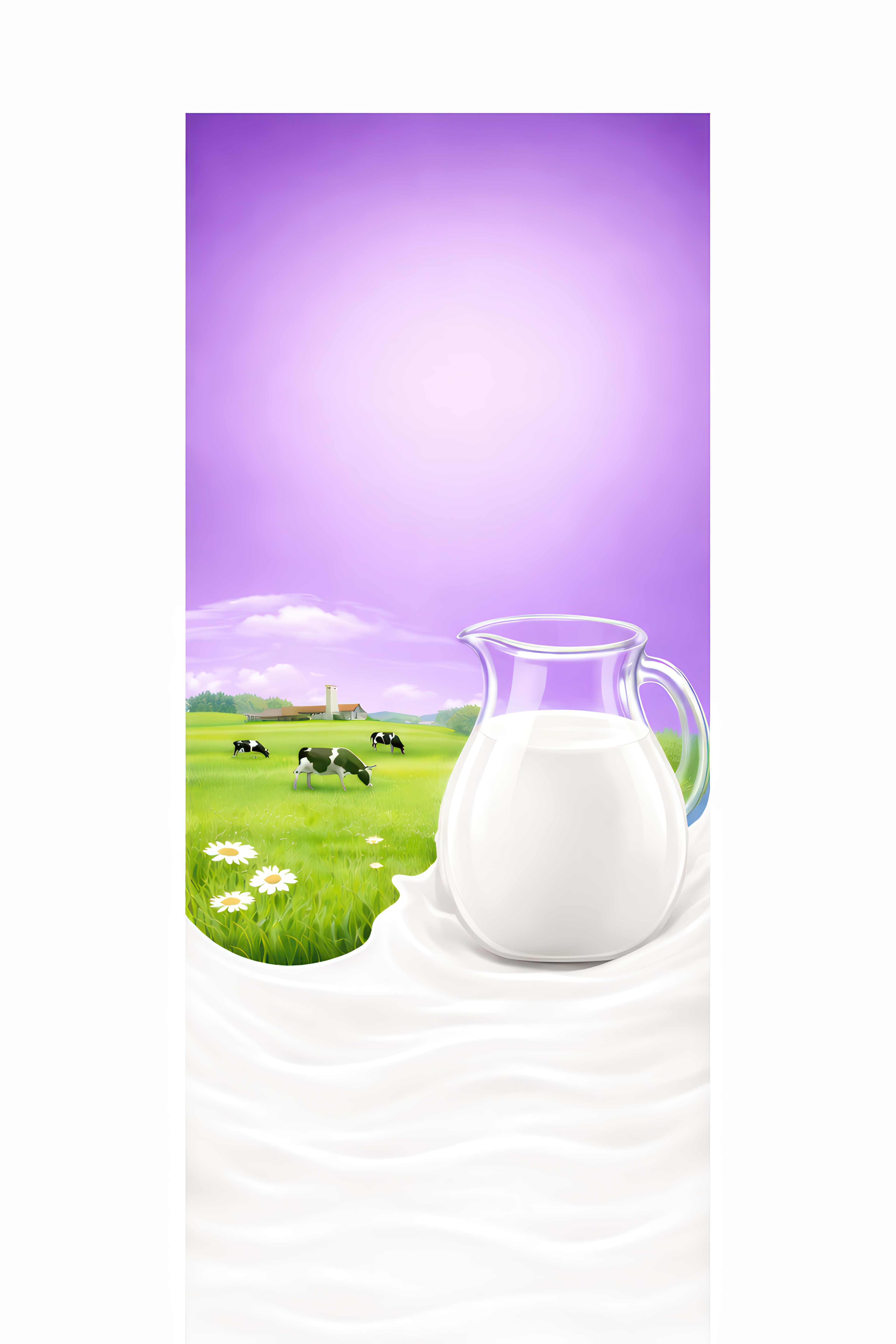 Pastoral Vineyard – Enchanted Purple Sunset Dairy Asset