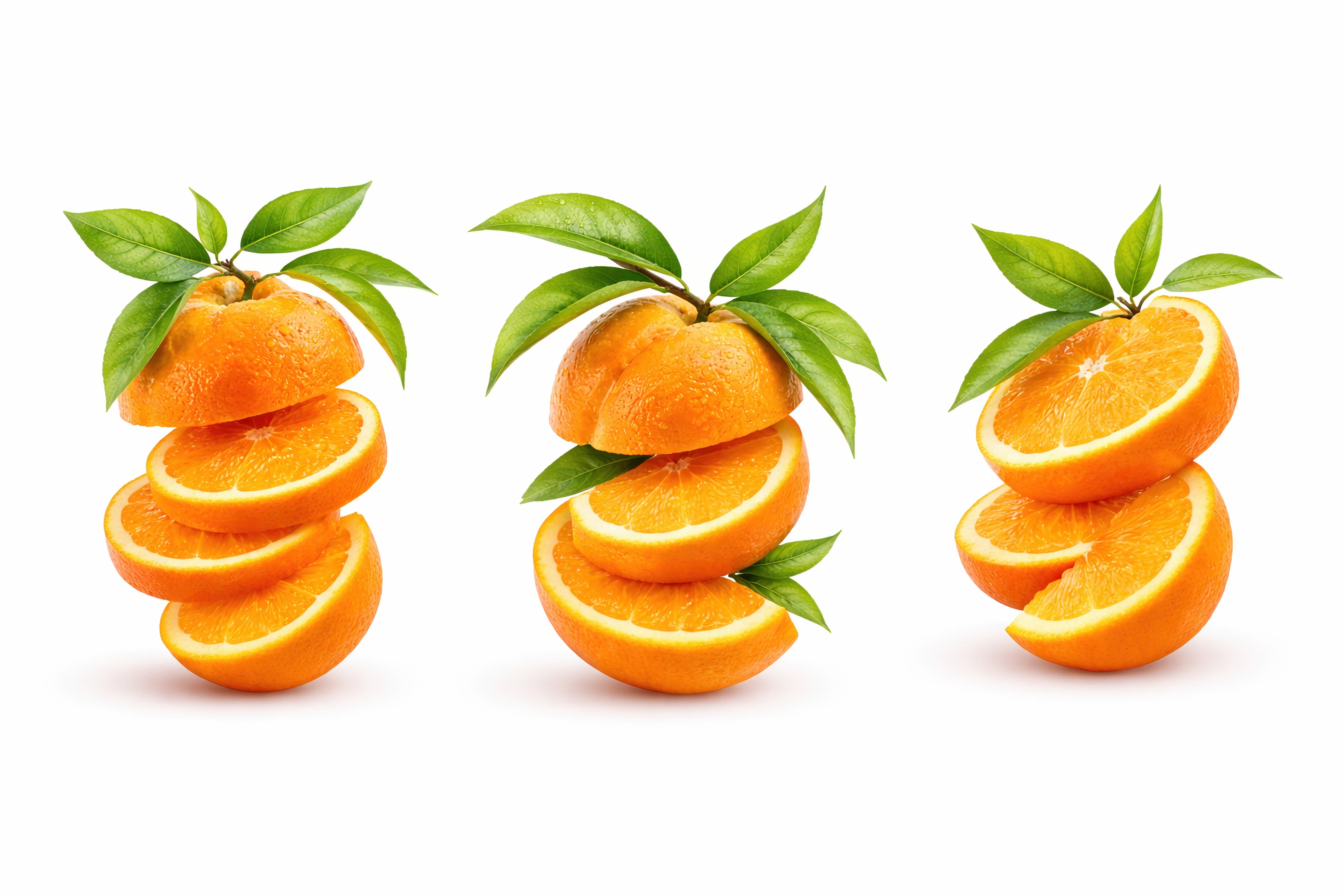 Sun-Grown Citrus – Sliced Orange Stacks Asset