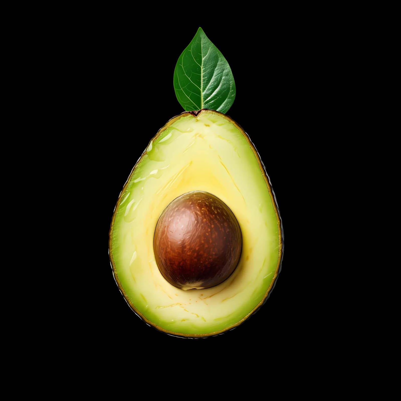 Fresh Avocado Slice - Isolated PSD Cutout (20)