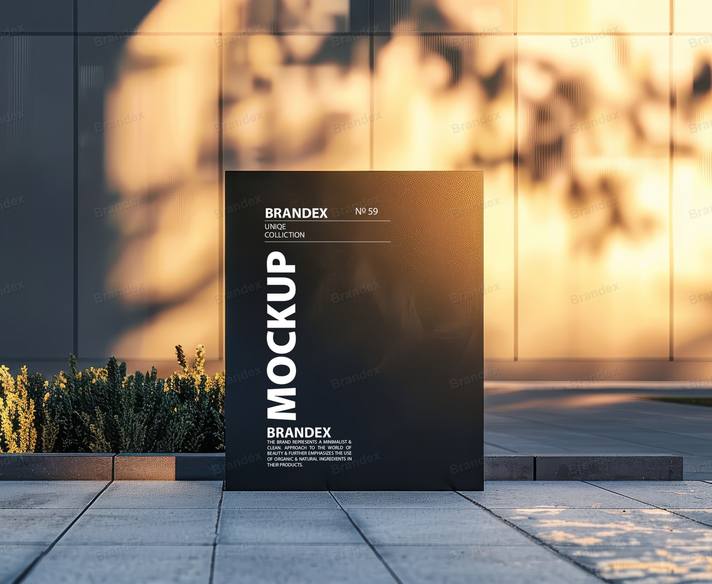 Photorealistic Outdoor Signage Display Mockup for Branding