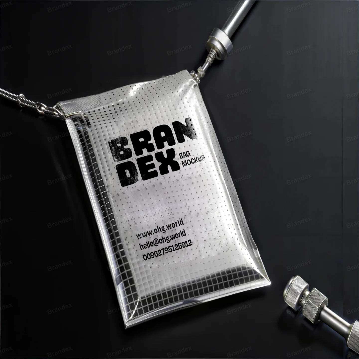 Matte Stand Up Pouch Packaging Mockup Front View