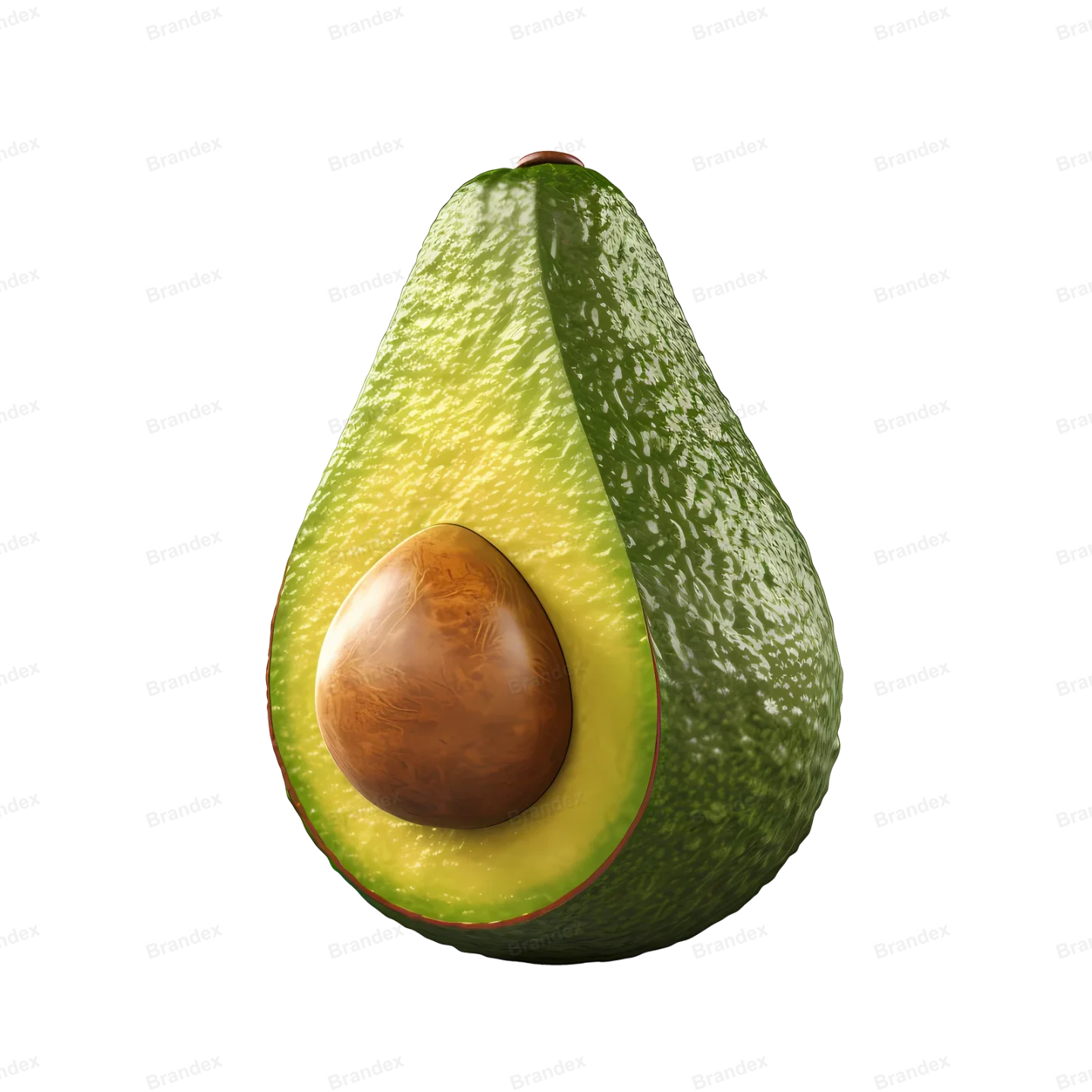Fresh Avocado Slice - Isolated PSD with Transparent Background (9)