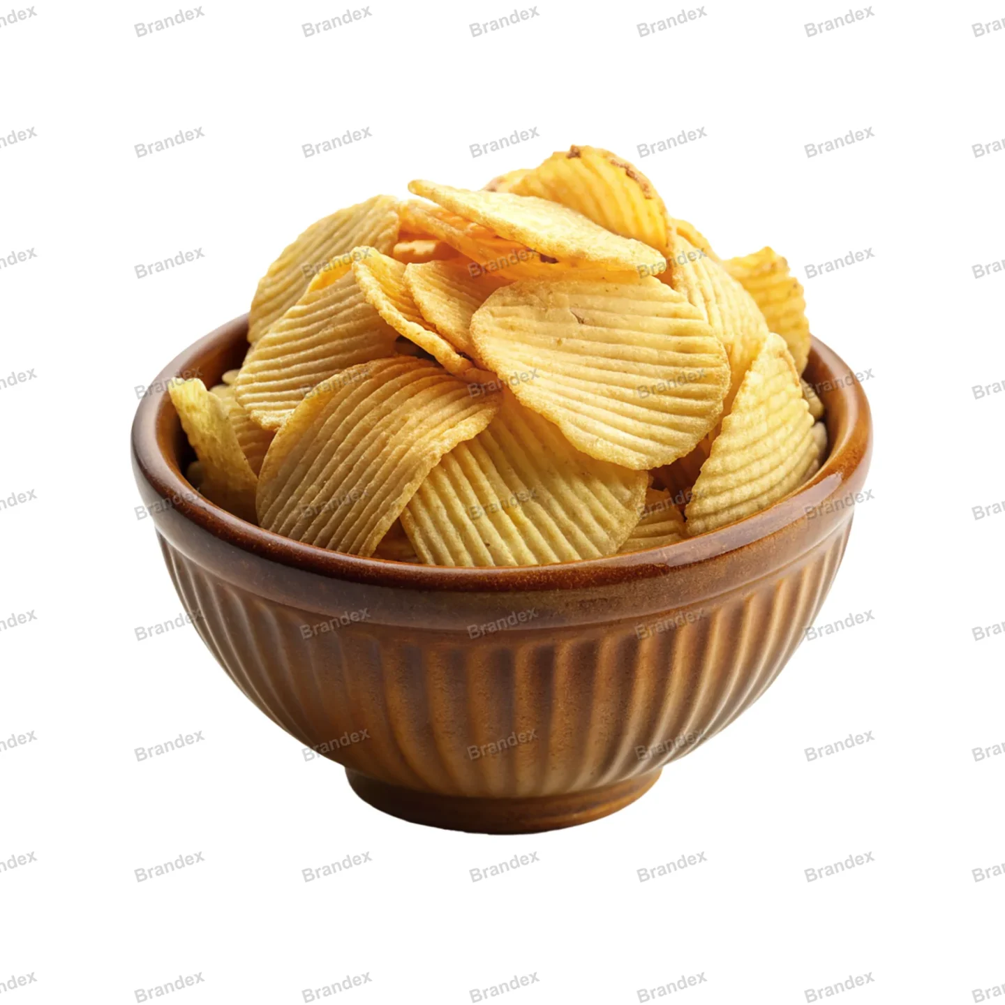 Ridged Potato Isolated PSD - High Fidelity Cutout
