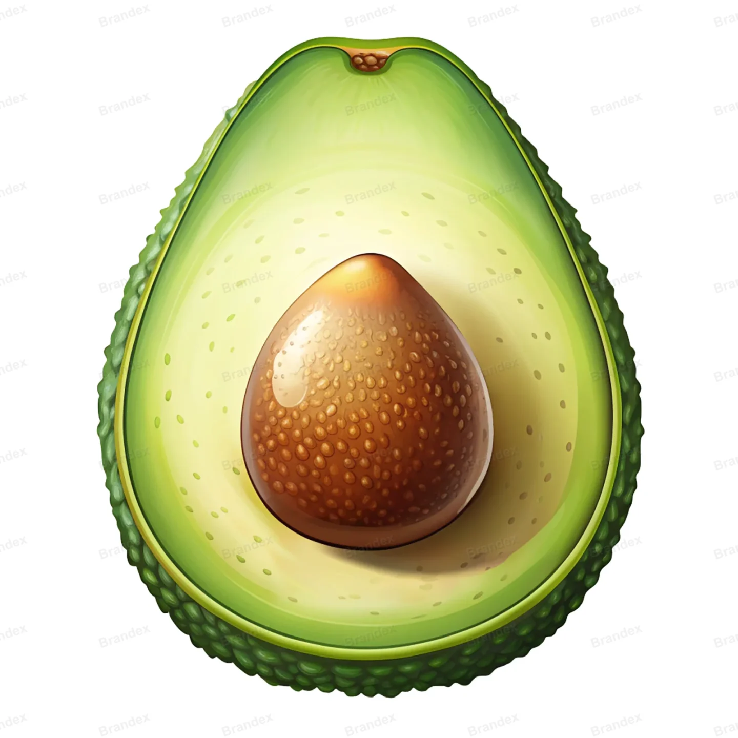 Fresh Avocado Isolated PSD - High Resolution