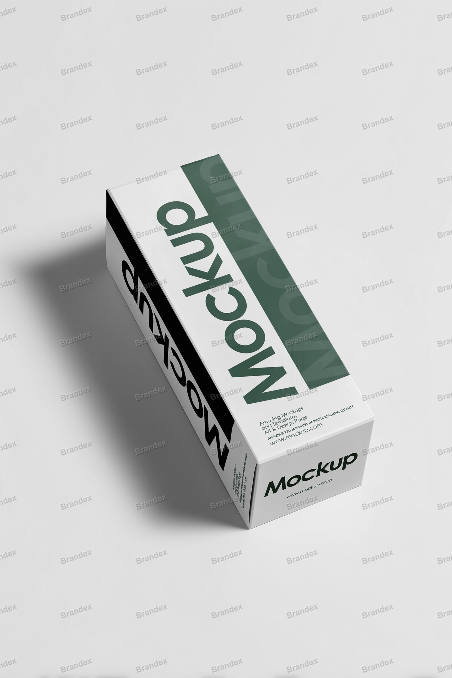 3D Product Packaging Box Branding Mockup Minimalist Shadowed Scene